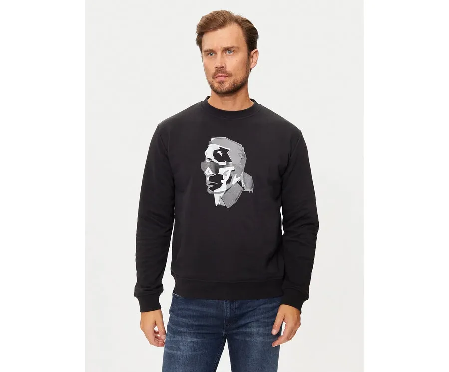 obrazek 1 KARL LAGERFELD Bluza 705060 544942 Czarny Regular Fit