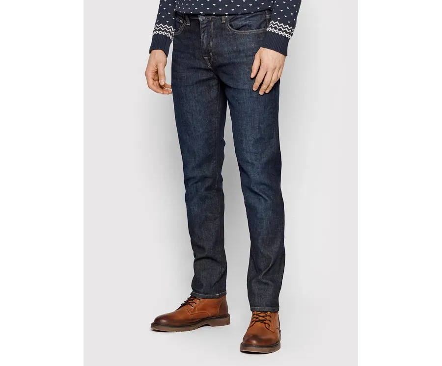 obrazek 1 Selected Homme Jeansy Leon 16080594 Granatowy Slim Fit