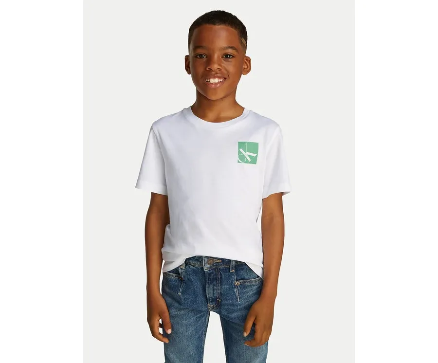 obrazek 1 Calvin Klein Jeans T-Shirt Shifted IB0IB02351 Biały Regular Fit