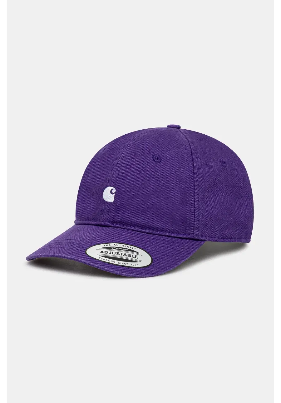obrazek 1 Carhartt WIP czapka z daszkiem bawełniana Madison Logo Cap kolor fioletowy z aplikacją I023750.2RPXX