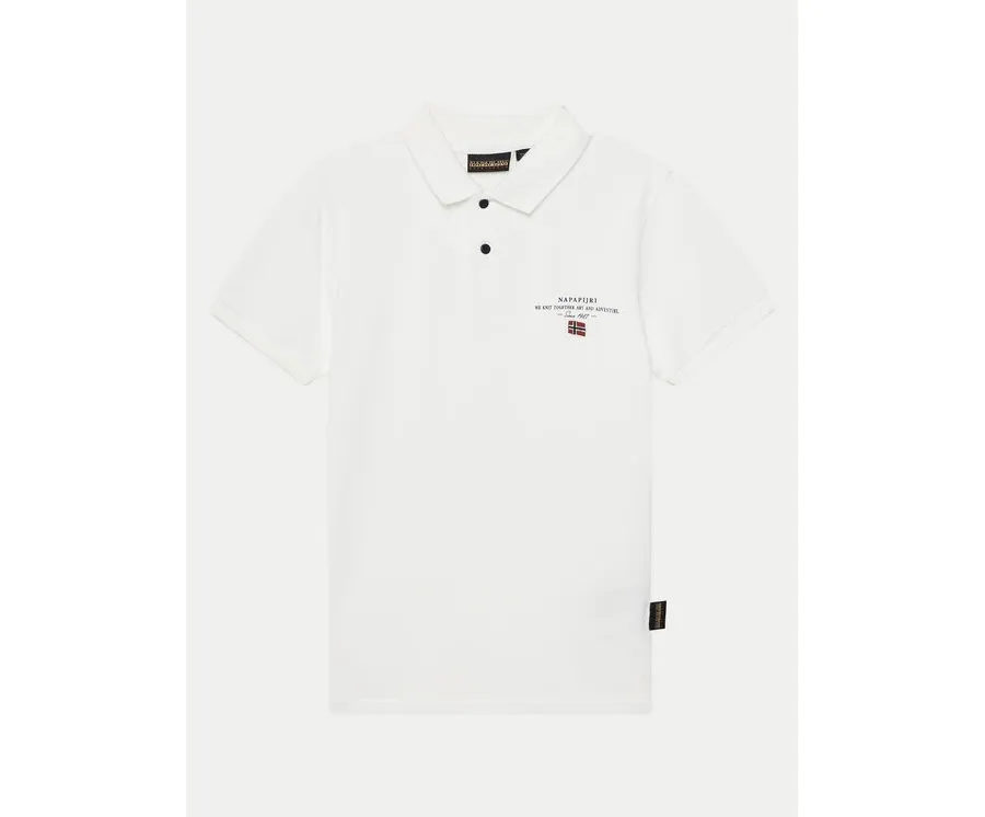 obrazek 1 Napapijri Polo Elbas 5 NP0A4G4N0021 S Biały Regular Fit