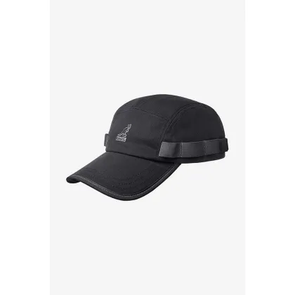 Zdjęcie Kangol czapka z daszkiem bawełniana Wax Utility 5 Panel kolor czarny z aplikacją K5329-BLACK