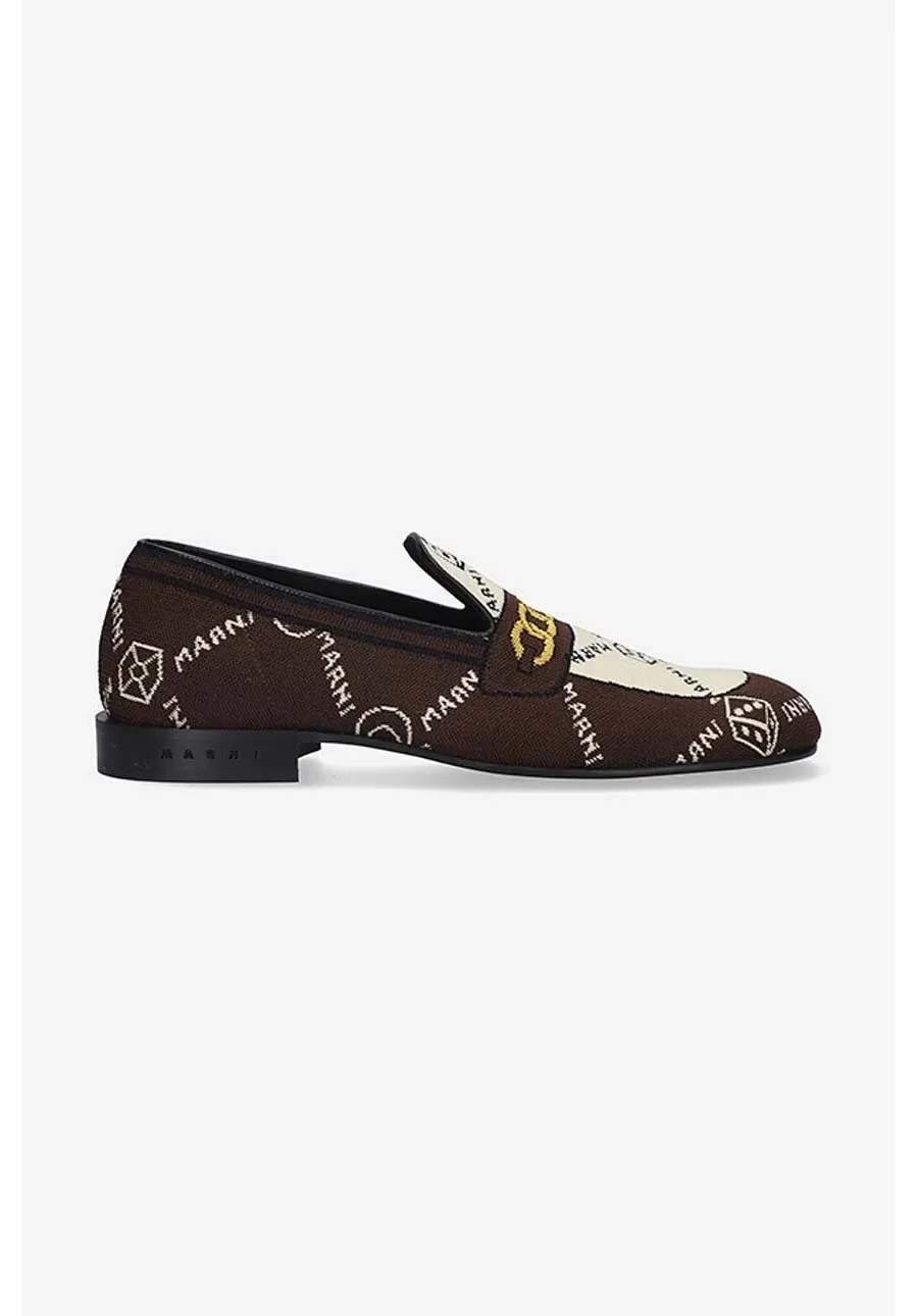 obrazek 1 Marni mokasyny Moccasin Shoe męskie kolor brązowy MOMR003802.P4601-BRAZOWY