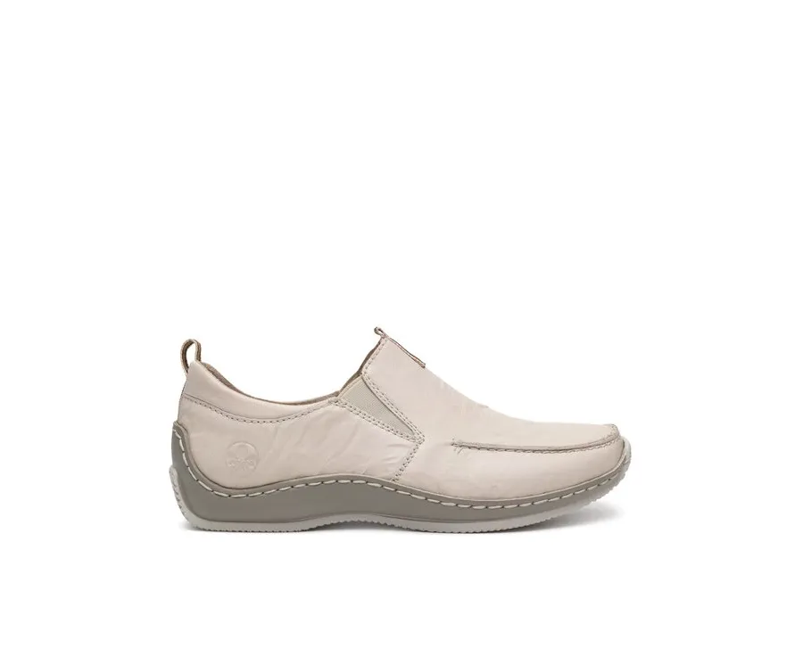 obrazek 1 Rieker Półbuty L1779-60 Écru