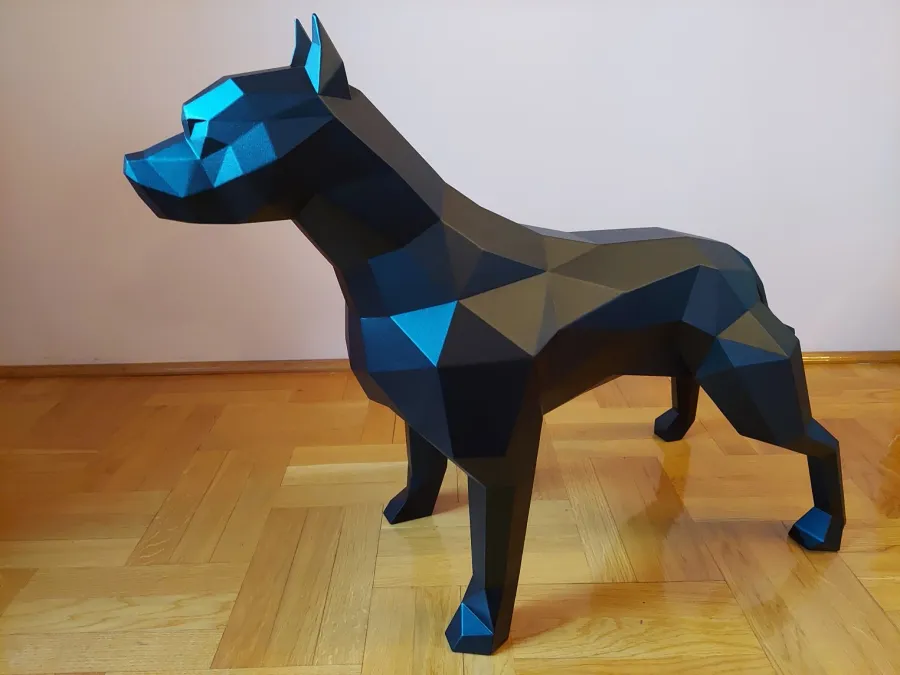 obrazek 1 Stylowa rzeźba dekoracyjna w kształcie Pitbulla