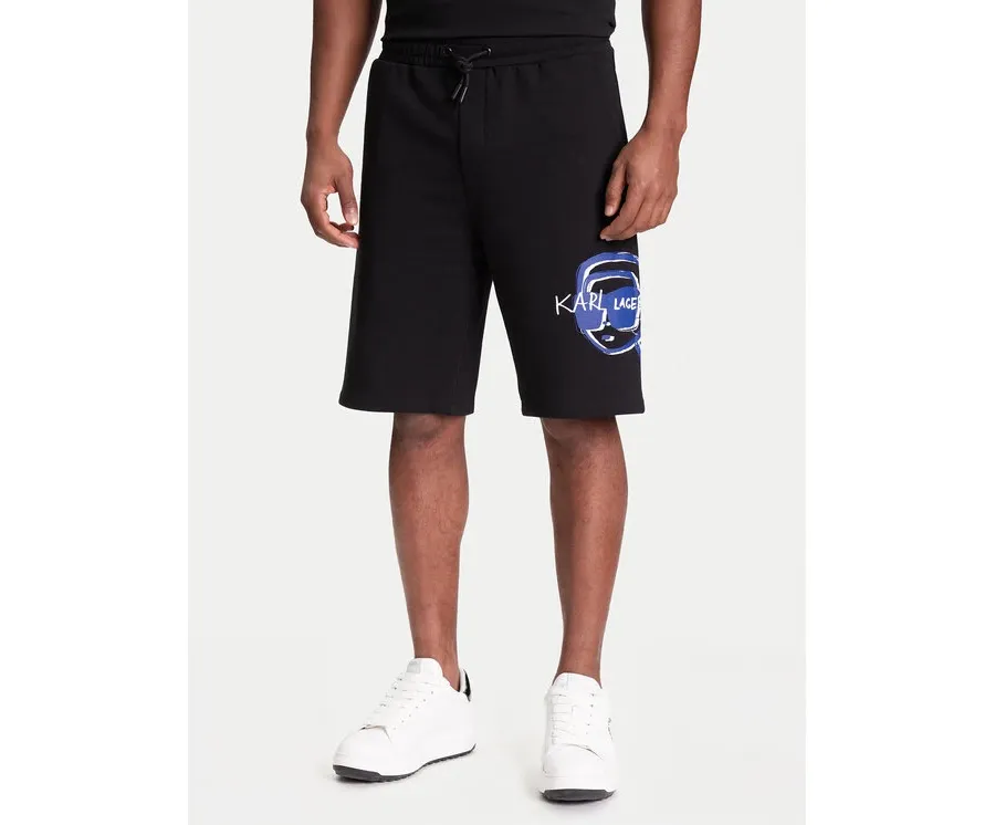 obrazek 1 KARL LAGERFELD Szorty sportowe 705114 553904 Czarny Loose Fit
