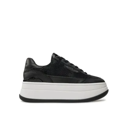 Zdjęcie MICHAEL Michael Kors Sneakersy Hayes Embellished Leather Sneaker 43F4HYFS1D Czarny
