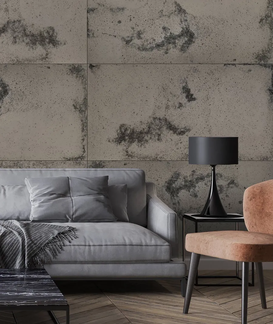 obrazek 1 60x60 cm DS - (brązowy, czarne kruszywo) - płyta beton architektoniczny ultralekka