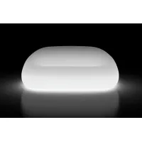 Zdjęcie Designerska sofa w stylu minimalistycznym do nowoczesnych ogrodów i wnętrz podświetlana lampą led - Plust