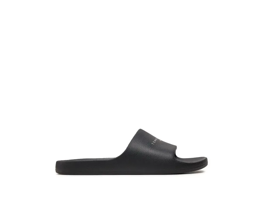 obrazek 1 Tommy Jeans Klapki Tjw Printed Pu Pool Slide EN0EN02693 Czarny