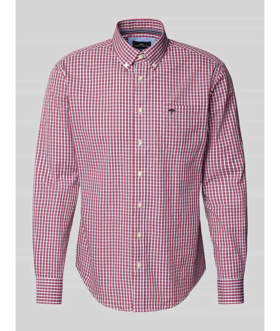 obrazek 1 Koszula casualowa o kroju regular fit z kołnierzykiem typu button down