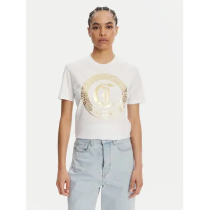 Zdjęcie Just Cavalli T-Shirt 78PAHT01 Biały Regular Fit