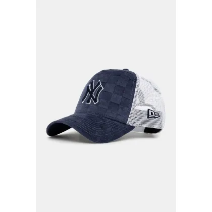 Zdjęcie New Era czapka z daszkiem Tonal Check Trucker NYY kolor granatowy wzorzysta 60595260
