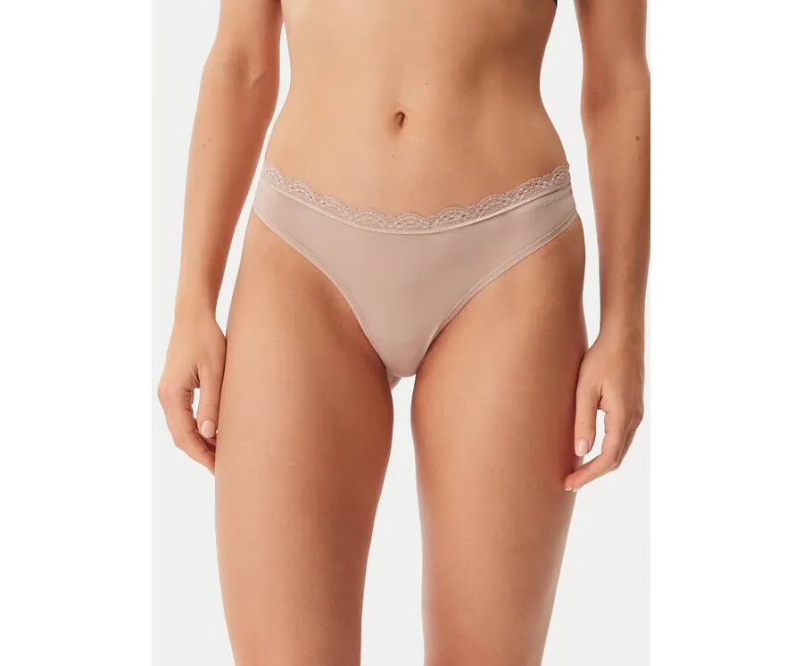 obrazek 1 Calvin Klein Underwear Stringi LV00QD5270 Beżowy