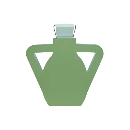 Zdjęcie Skórzany wazon Otto 9x41xH44 cm w oryginalnym kolorze eukaliptusa