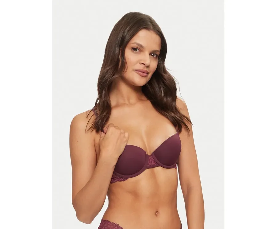 obrazek 1 Calvin Klein Underwear Biustonosz z fiszbiną 000QF7577E Bordowy