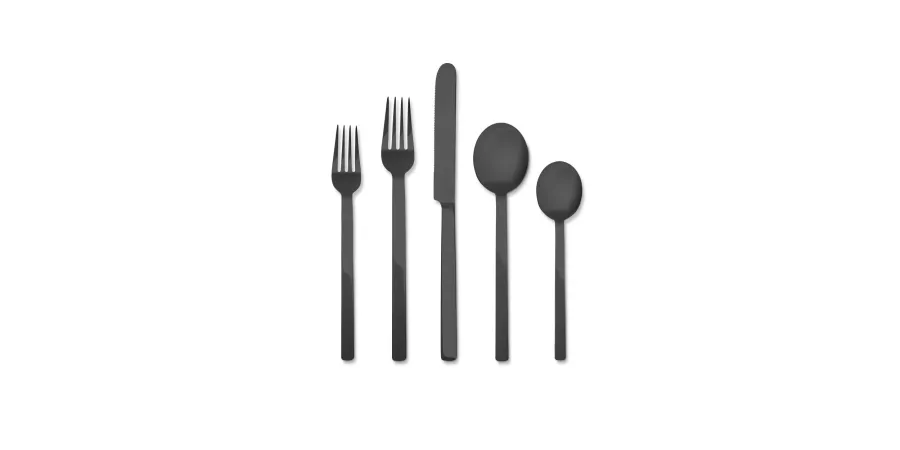 obrazek 2 Luksusowa włoska łyżka Gourmet z kolekcji Stile Oro Nero - komplet 6 szt.