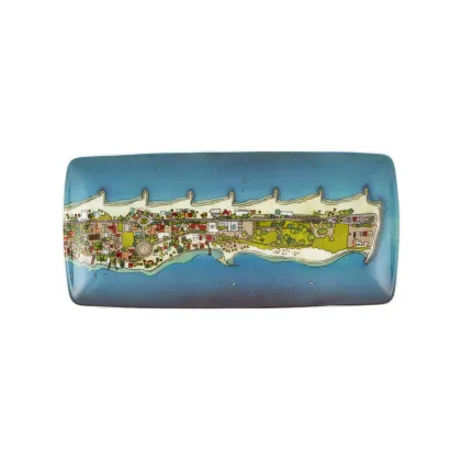 Zdjęcie Cudowna malowana taca wykonana z porcelany - Vista Alegre