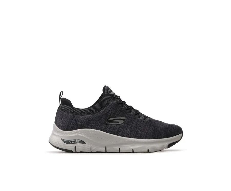 obrazek 1 Skechers Sneakersy Waveport 232301/BKGY Szary