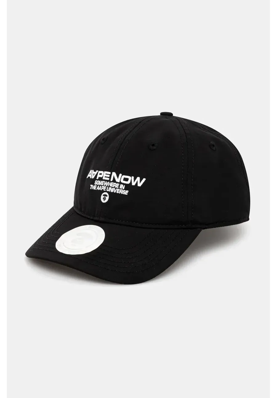obrazek 1 AAPE czapka z daszkiem Now męska kolor czarny gładka AAPCPM5255XXO