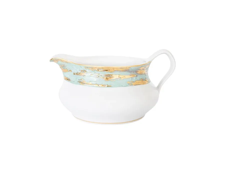 obrazek 1 Ładna sosjerka porcelanowa ze zdobieniami