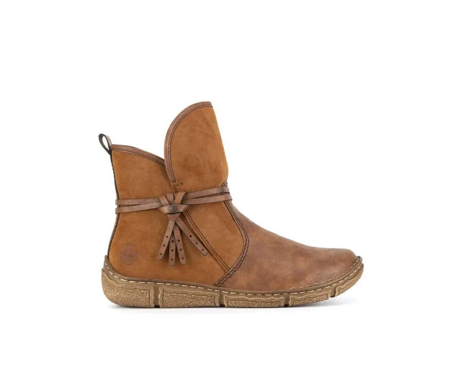obrazek 1 Rieker Botki Z3772-22 Brązowy
