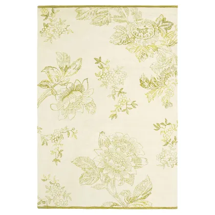 Zdjęcie Subtelny beżowo złoty dywan w kwiaty - TONQUIN CREAM 37009