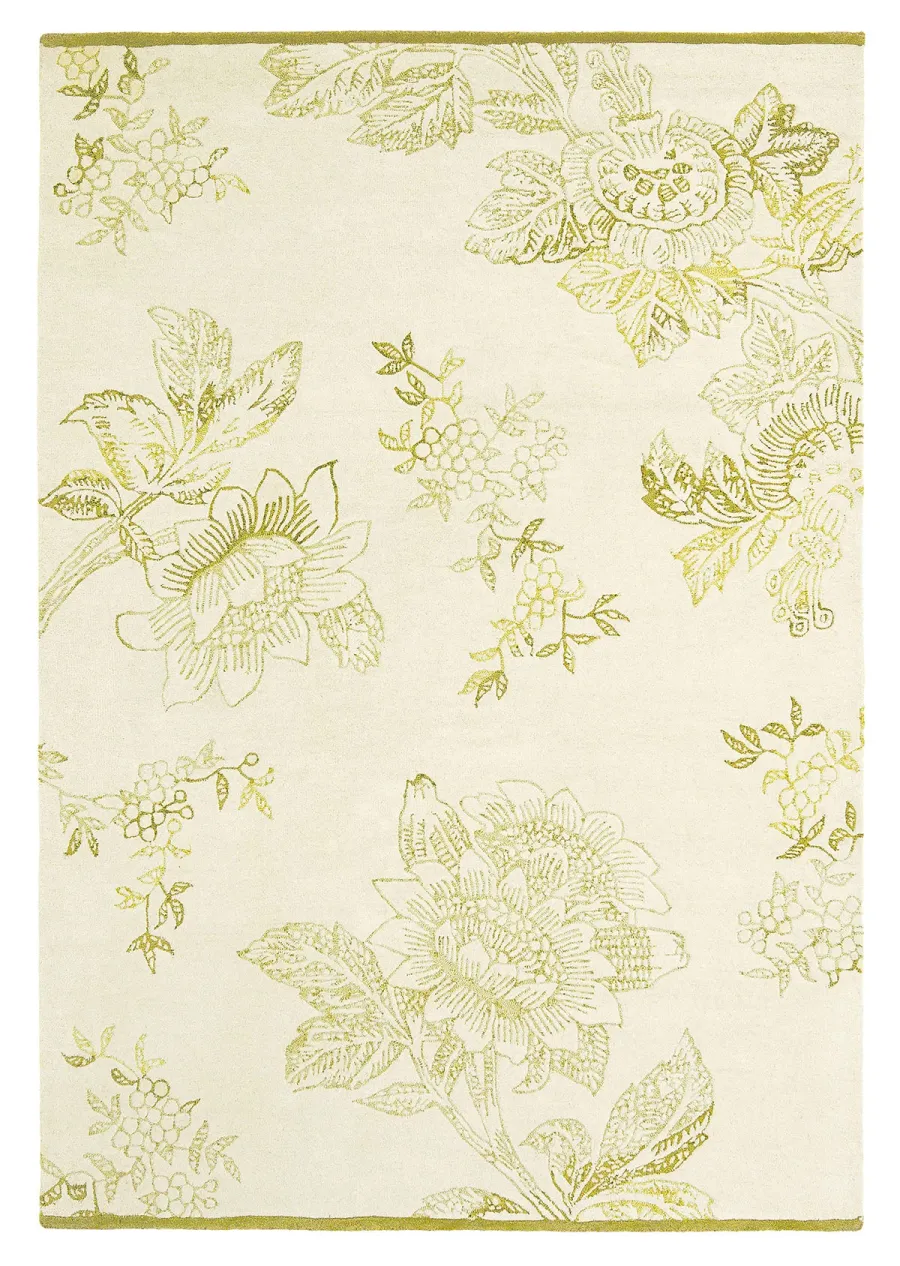 obrazek 1 Subtelny beżowo złoty dywan w kwiaty - TONQUIN CREAM 37009