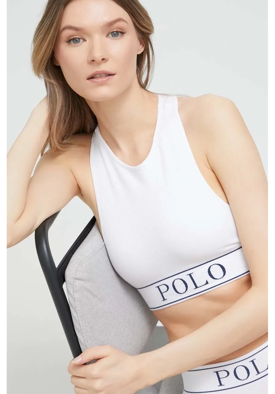 obrazek 1 Polo Ralph Lauren biustonosz kolor biały gładki