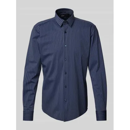 Zdjęcie Koszula biznesowa o kroju slim fit z listwą guzikową
