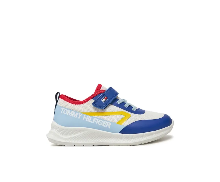 obrazek 1 Tommy Hilfiger Sneakersy Low Cut Lace-Up/Velcro Sneaker T1B9-33868-1756 S Biały