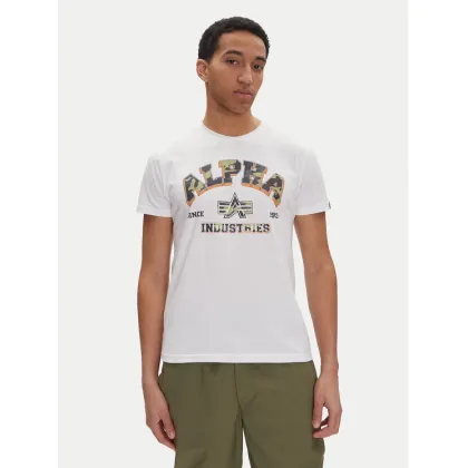 Zdjęcie Alpha Industries T-Shirt Small Logo 146511 Biały Regular Fit