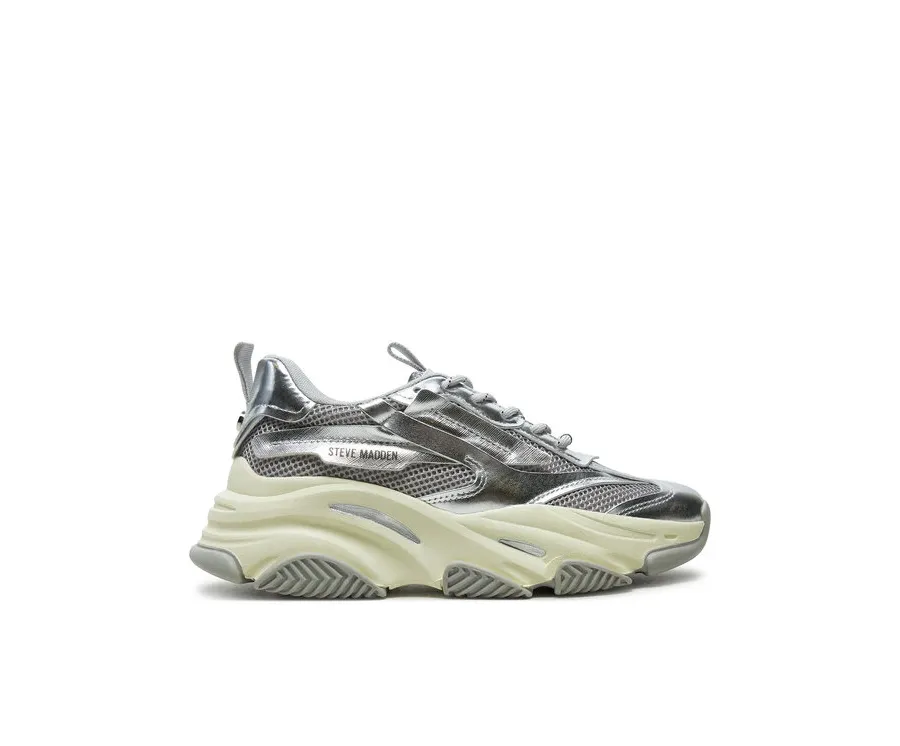 obrazek 1 Steve Madden Sneakersy Possession-E SM19000033 Srebrny