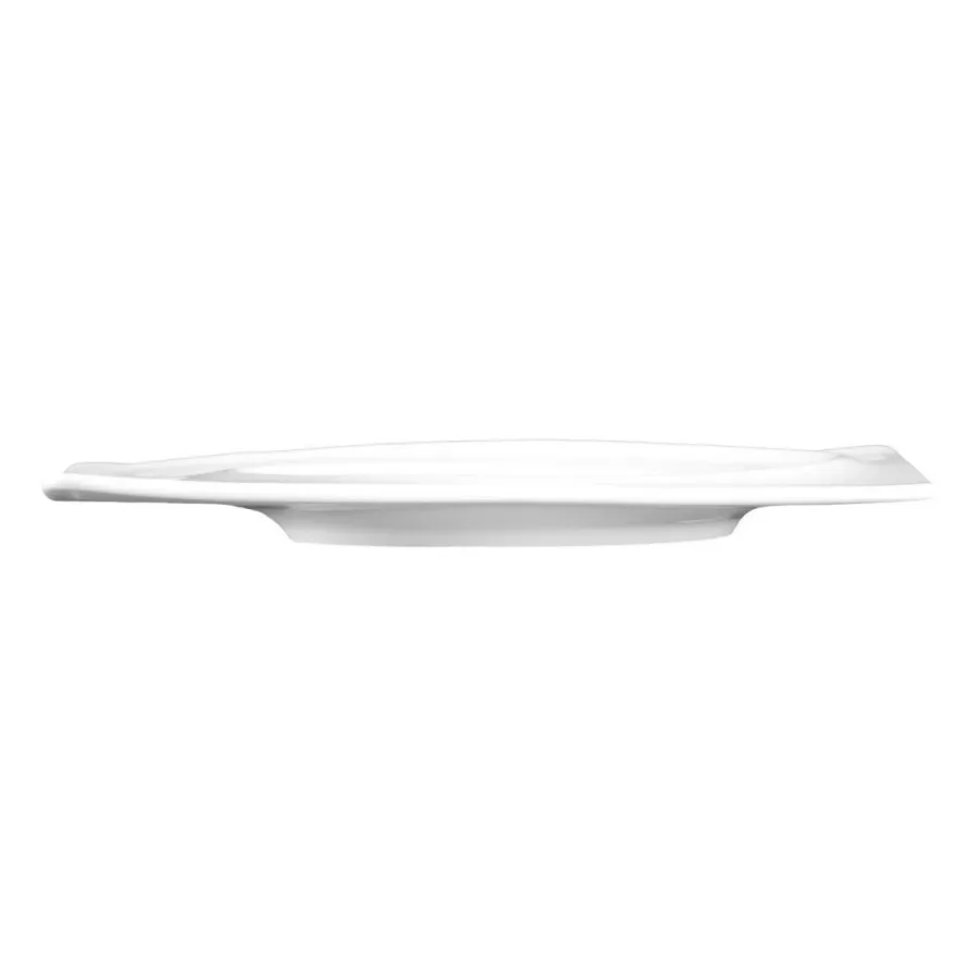 obrazek 2 Stylowy biały kwadratowy spodek z porcelany 19,5x16,5 cm - Seltmann Weiden