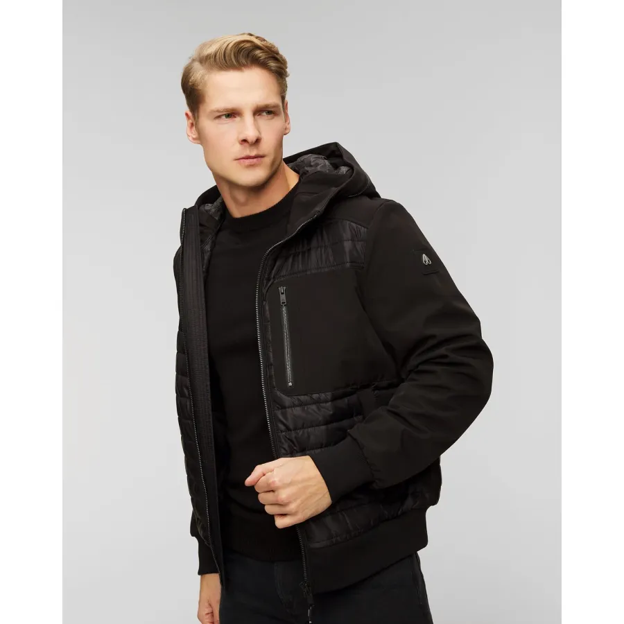 obrazek 1 Czarna Kurtka Męska Moose Knuckles Sherwood Bomber