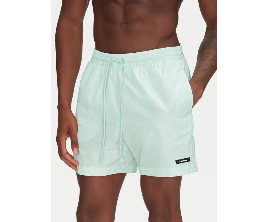 obrazek 1 Calvin Klein Swimwear Szorty kąpielowe KM0KM01111 Zielony Regular Fit