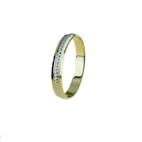 Picture Ring with centrally machined and polished edges, 4mm wide.
