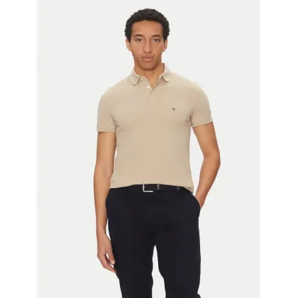 Zdjęcie Tommy Hilfiger Polo 1985 MW0MW17771 Beżowy Slim Fit