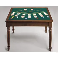 Zdjęcie Klasyczny stół dla miłośników szachów, kart, ruletki, backgammona i black jacka