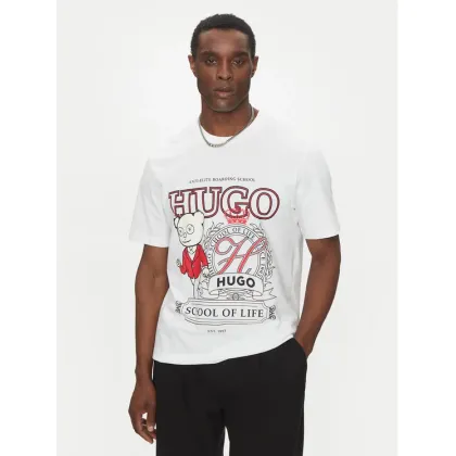Zdjęcie HUGO T-Shirt 50538254 Biały Relaxed Fit