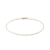 Zdjęcie Bransoletka typu Singapur z 14kt żółtego złota KLENOTA