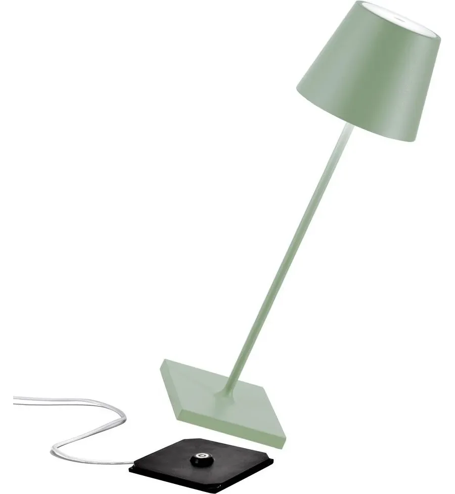 obrazek 3 Niebieska lampa na biurko Poldina 38 cm