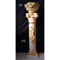 Picture Beautiful column and decorative pot made of ceramics