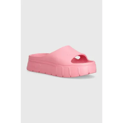 Zdjęcie Puma klapki Mayze Stack Injex damskie kolor fioletowy na platformie