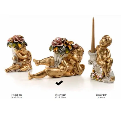 Picture Angel lying with Swarovski flowers - Valle d'oro Patchi