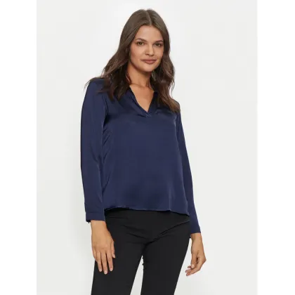 Zdjęcie ViCOLO Bluzka TS0198 Granatowy Regular Fit