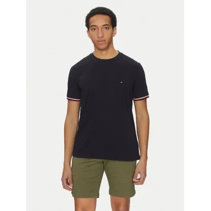 Zdjęcie Tommy Hilfiger T-Shirt Global Stripe MW0MW38630 Granatowy Regular Fit