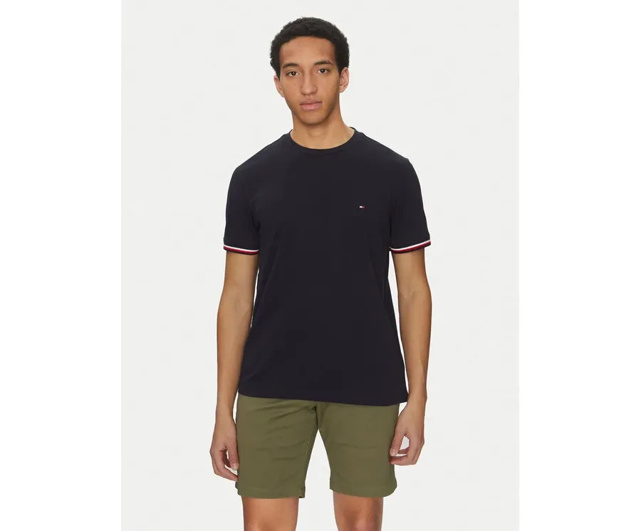 obrazek 1 Tommy Hilfiger T-Shirt Global Stripe MW0MW38630 Granatowy Regular Fit