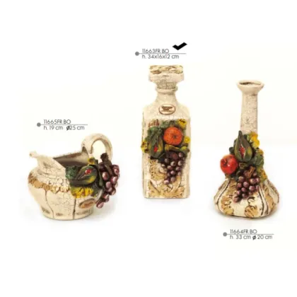 Picture Ceramic, Scottish bottle with a cap - Valle d'oro Patchi