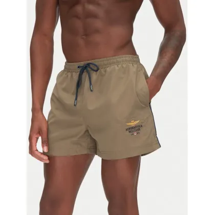 Zdjęcie Aeronautica Militare Szorty kąpielowe 251BW223CT2967 Khaki Regular Fit